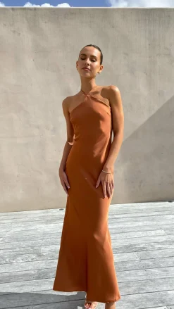 Chiara Maxi Dress - Copper