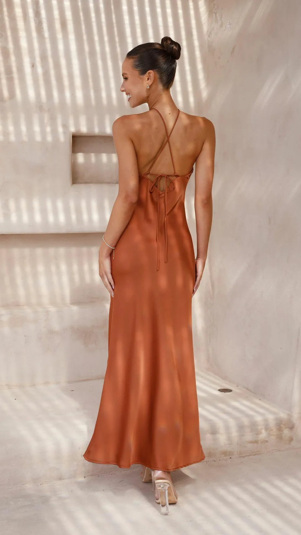 Chiara Maxi Dress - Copper