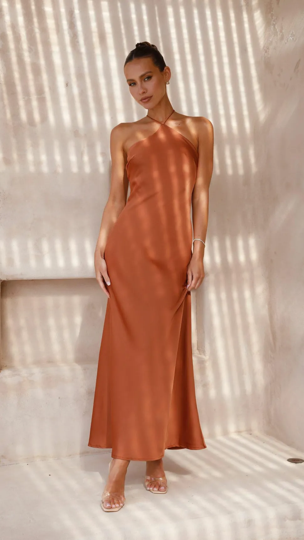 Chiara Maxi Dress - Copper
