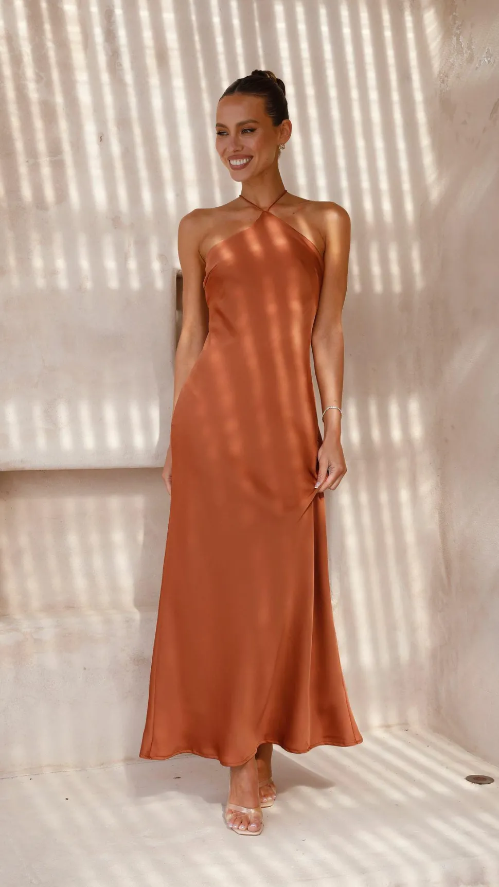 Chiara Maxi Dress - Copper