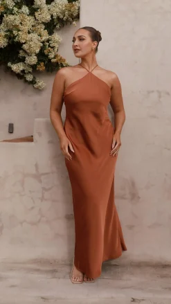Chiara Maxi Dress - Copper