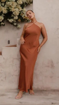 Chiara Maxi Dress - Copper
