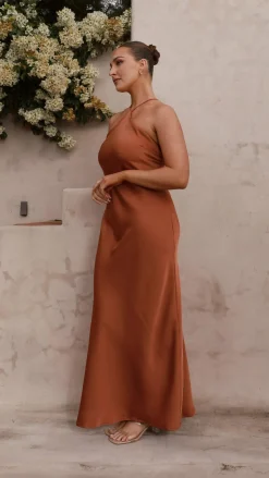 Chiara Maxi Dress - Copper