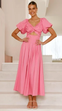 Christina Maxi Dress - Hot Pink