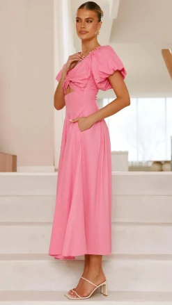 Christina Maxi Dress - Hot Pink