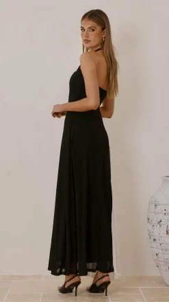 Cia Maxi Dress - Black/White