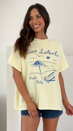 Ciao Salento Tee - Yellow