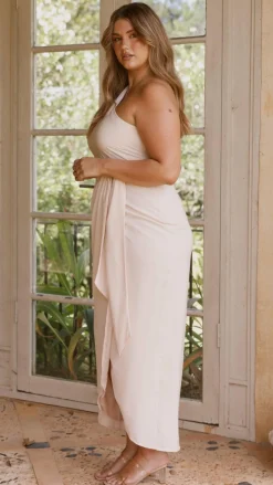 Clara One Shoulder Maxi Dress - Ivory