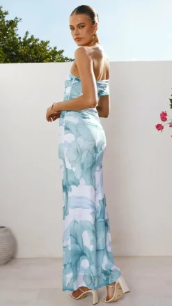 Coda Maxi Dress - Blue Floral