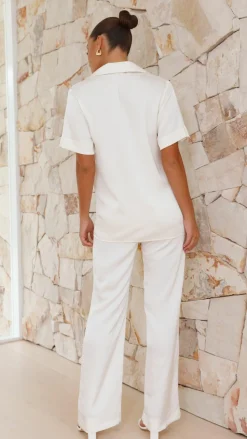 Courtney Button Up Shirt - Cream