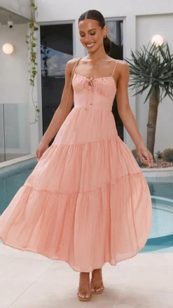 Cove Maxi Dress - Apricot