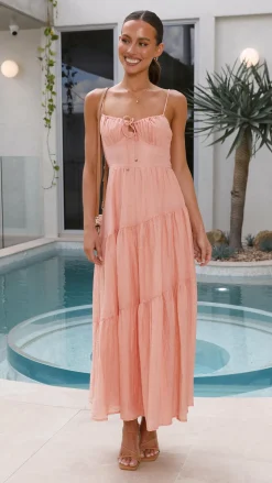 Cove Maxi Dress - Apricot