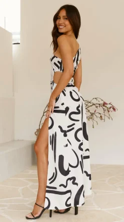 Cove Maxi Dress - Sand/Black York