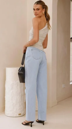 Cynthia One Shoulder Top - Stone