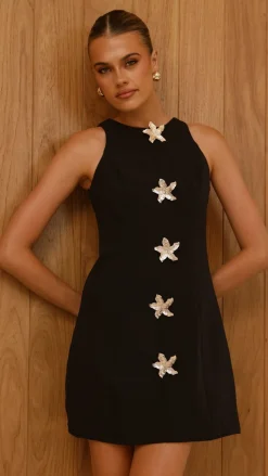 Daray Mini Dress - Black / Star