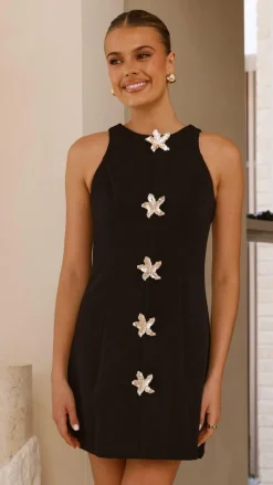 Daray Mini Dress - Black / Star