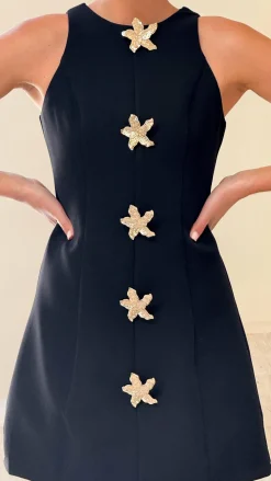 Daray Mini Dress - Black / Star