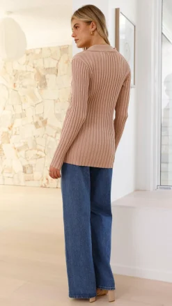 Darcy Knit Top - Mocha