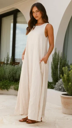 Darcy Maxi Dress - Oatmeal