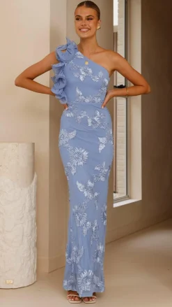 Darlee Maxi Dress - Blue Floral