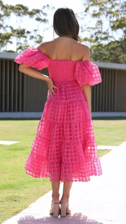 Deemi Maxi Dress - Hot Pink