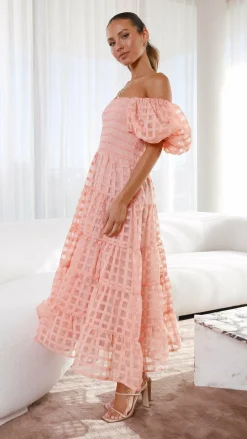 Deemi Maxi Dress - Peach