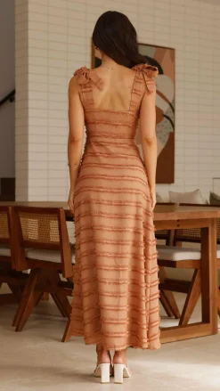 Dela Maxi Dress - Chocolate