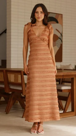 Dela Maxi Dress - Chocolate