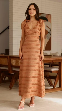 Dela Maxi Dress - Chocolate