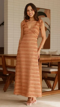 Dela Maxi Dress - Chocolate