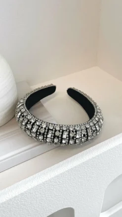 Delacruz Headband - Black/Silver