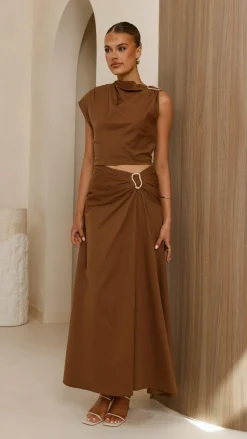 Delphine Top - Chocolate