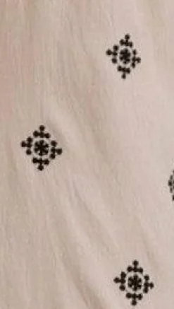 Deni Button Up Shirt - Beige/Black