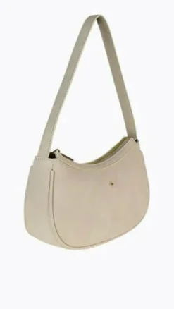 Dixiee Shoulder Bag - Beige Suede