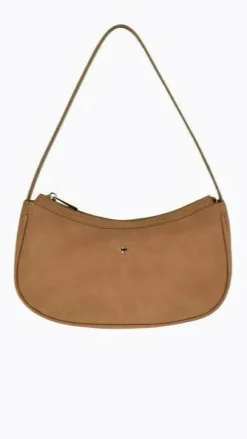 Dixiee Shoulder Bag - Tan Suede