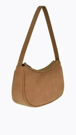 Dixiee Shoulder Bag - Tan Suede
