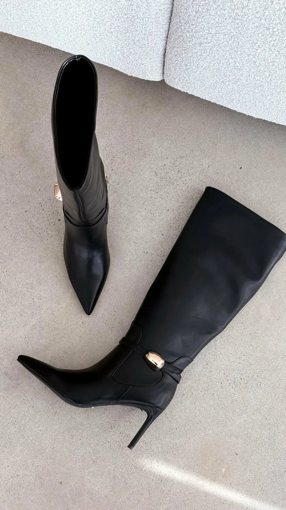 Druella Heeled Boot - Black