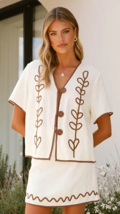 Easton Mini Skirt - Cream