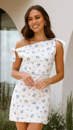 Ebbe Mini Dress - Blue Floral