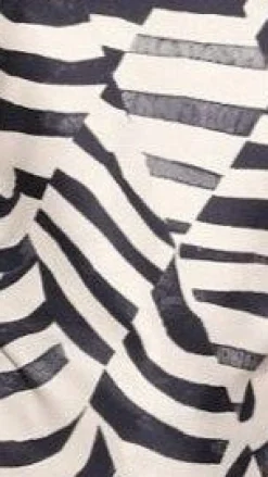 Eisley Scarf Top - Black / Beige Geo Print