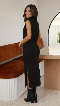 Eleanor Knit Dress - Black