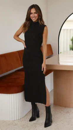 Eleanor Knit Dress - Black