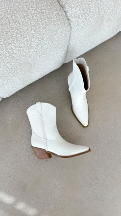Ellenora Boots - Bone