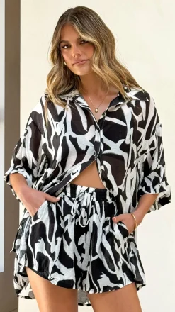 Ellis Shorts - Black/White