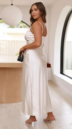 Elsa Midi Dress - Champagne