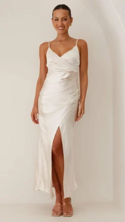 Elsa Midi Dress - Champagne