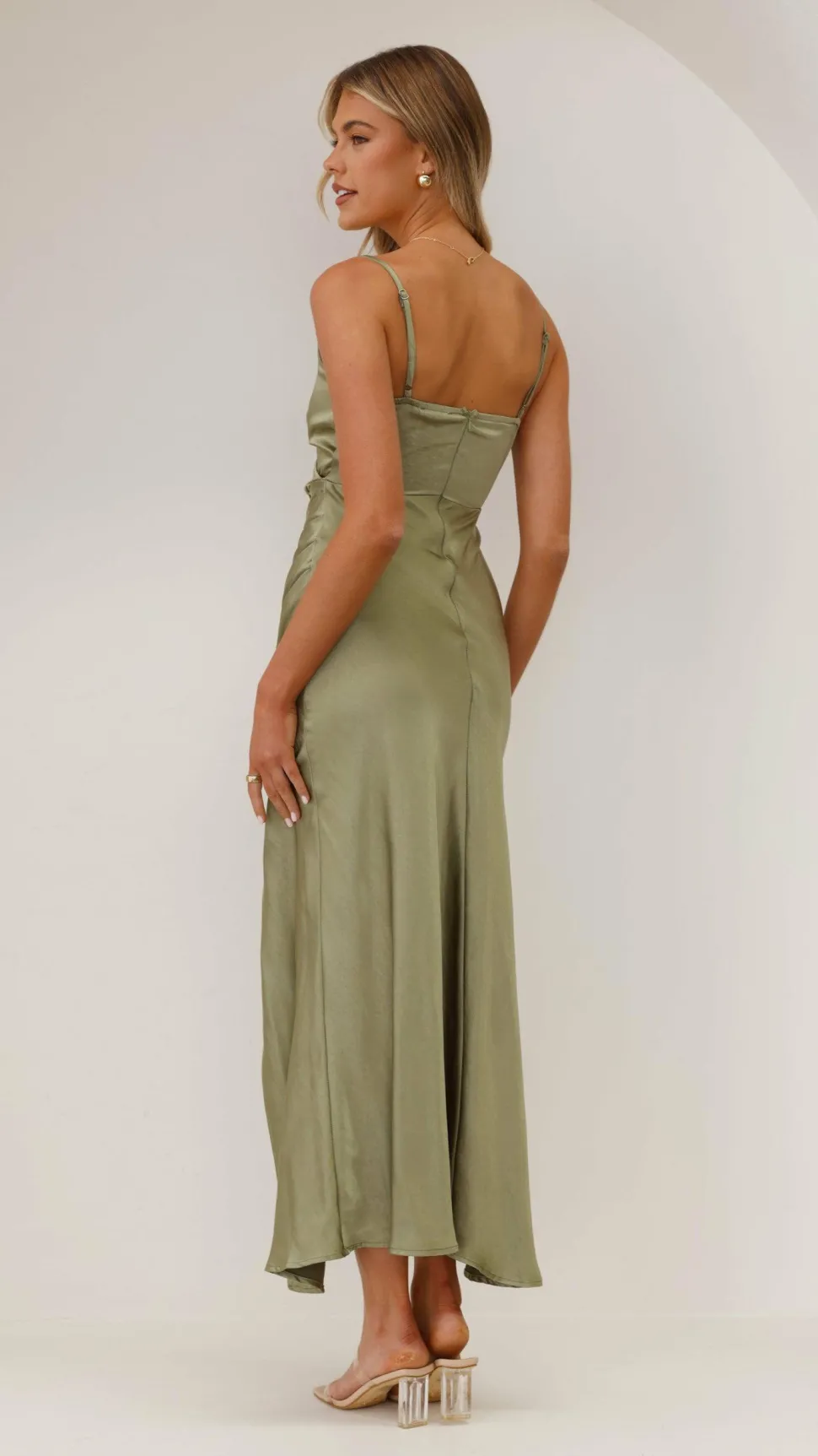 Elsa Midi Dress - Olive