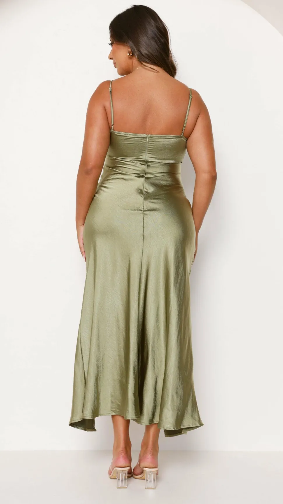 Elsa Midi Dress - Olive