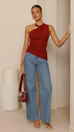 Emerson Top - Burgundy