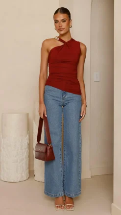 Emerson Top - Burgundy